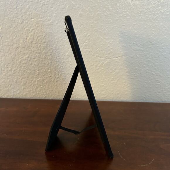 Fluted Glass Craftsman Style Stained Glass 5 x 7 Tabletop Frame Clear Textured - Picture 3 of 6